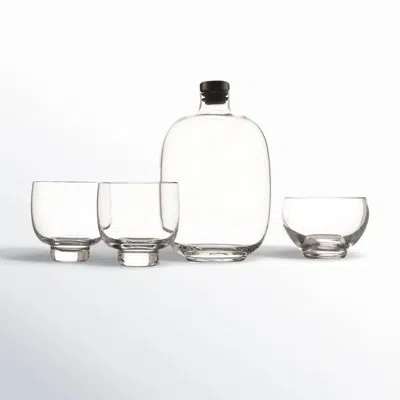 Nude Malt 4 Piece Whiskey Decanter Set In Clear