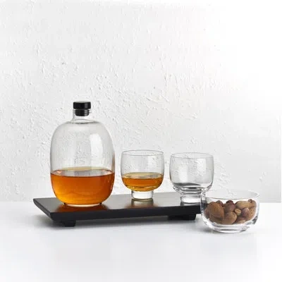 Nude Malt 5 Piece Whiskey Decanter Set In Clear