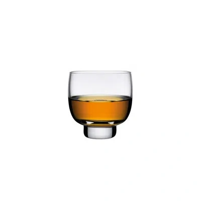 Nude Malt Set Of 2 Lead Free Crystal Whisky Glasses 9 Oz. In Clear