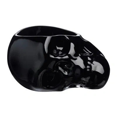 Nude Memento Mori Crystal Abstract Decorative Bowl In Black