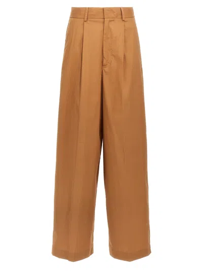 Nude 'menswear' Pants In Brown