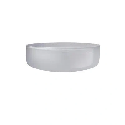 Nude Midnight 77.07 Oz. Lead Free Crystal Serving Bowl In Opal Gray
