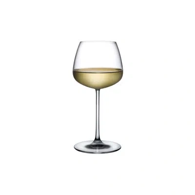 Nude Mirage Set Of 2 Lead Free Crystal White Wine Glasses In Clear