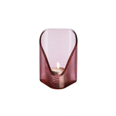 Nude Mist Votive Medium Clear In Dusty Rose