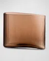 Nude Mist Wide Petroleum Vase In Dusty Rose