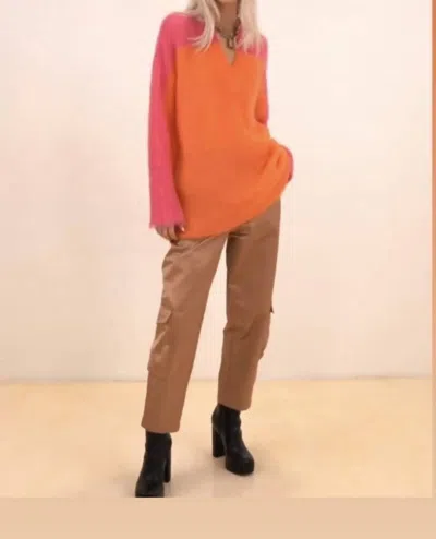 Nude Mohair Sweater In Orange