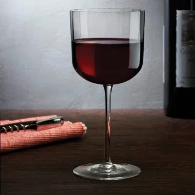 Nude Neo Set Of 2 Lead Free Crystal White Wine Glasses 11 Oz. In Clear