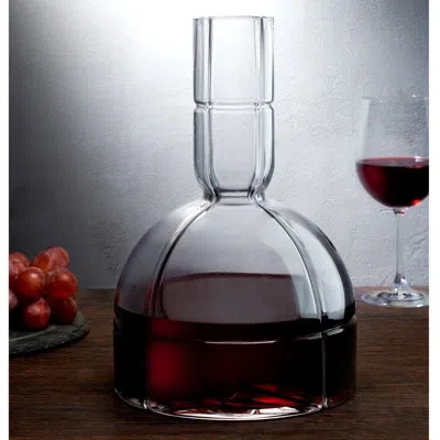 Nude O2 Lead Free Crystal Wine Carafe 59.17 Oz. In Clear