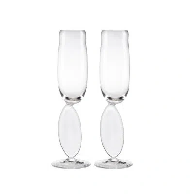 Nude Omnia Dripping Drops Glasses No.2 In Clear