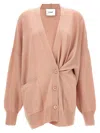 Nude Oversize Cardigan In Pink