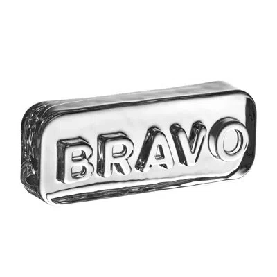 Nude Paroles Paroles Paperweight: Bravo In Clear