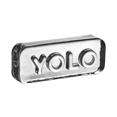 Nude Paroles Paroles Paperweight: Yolo In Clear