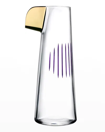 Nude Parrot Carafe, Clear/purple In Clear And Purple