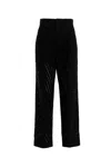 Nude Black Pleated Pants