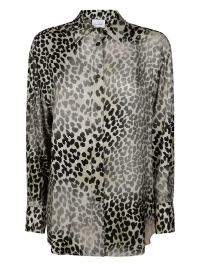 Nude Printed Shirt In Neutrals