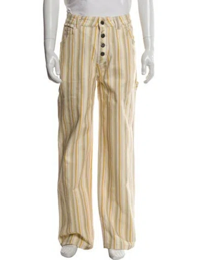Pre-owned Nude Project Pants In Yellow