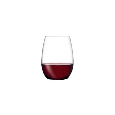 Nude Pure Set Of 4 Lead Free Crystal All Purpose Wine Glasses 8.5 Oz. In Clear