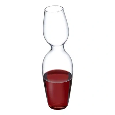 Nude Red Or White Lead Free Crystal Water Carafe 44 Oz. In Clear