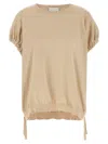 Nude Knitted T-shirt In Multi