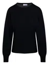 Nude Ribbed-panel Jumper In Black