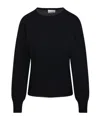 Nude Ribbed-panel Jumper In Black