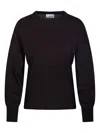 Nude Ribbed-panel Sweater In Black