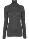 Nude Ribbed Sweater In Grey