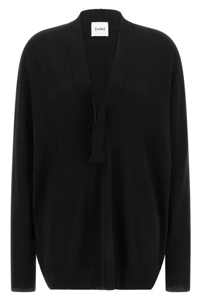 Nude Ring Neck Sweater In Nero