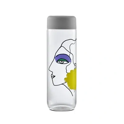 Nude Rock & Pop Artist 33.75 Oz. Water Bottle In Clear With Graphic Print