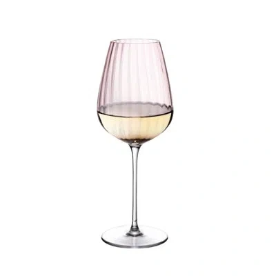 Nude Round Up Dusty Rose Set Of 2 White Wine Glasses