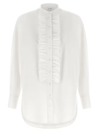 Nude Ruches Shirt In White