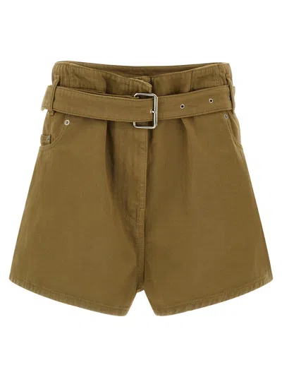 Nude 'scarlett' Bermuda Shorts In Green