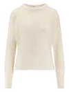 Nude Sequin-embellished Ribbed-knit Jumper In Neutral