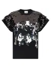 Nude Sequin T-shirt In Multi