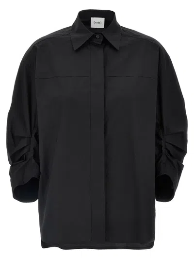 Nude Shirt 3/4 Shirt And Blouse Black