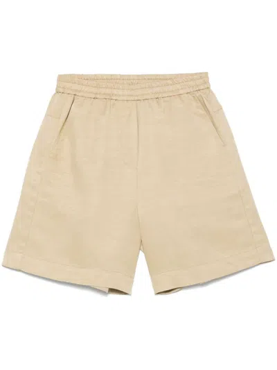 Nude Shorts In Beige