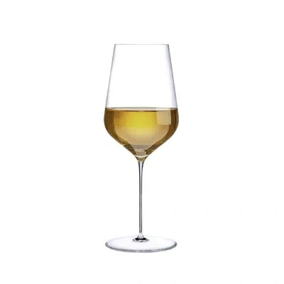 Nude Stem Zero 14.25 Oz. Crystal White Wine Glass In Clear