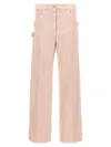 Nude Light Pink Cargo Pants In Pattern