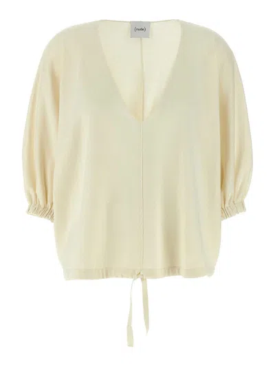 NUDE DRAWSTRING SWEATSHIRT