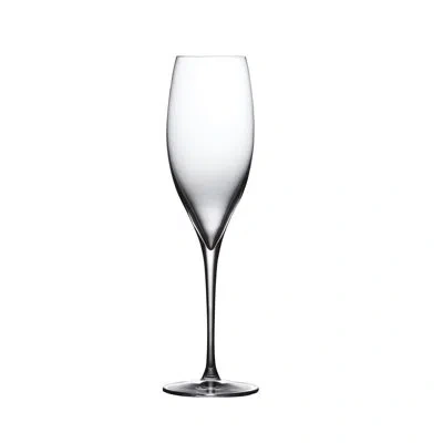 Nude Terroir Set Of 2 Lead Free Crystal Champagne Glasses 8.5 Oz. In Clear