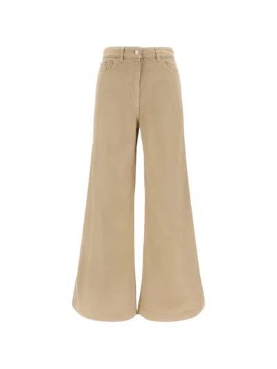 Nude Tilda Flared-leg Trousers In Brown