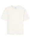 Nude T-shirt In Cotone In White