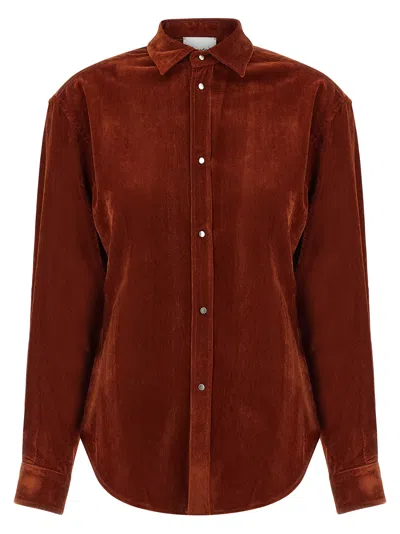 Nude Snap-button Fastening Shirt In Brown