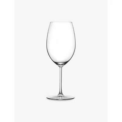 Nude Clear Vintage Crystal Bordeaux Glasses Set Of Two In Transparent