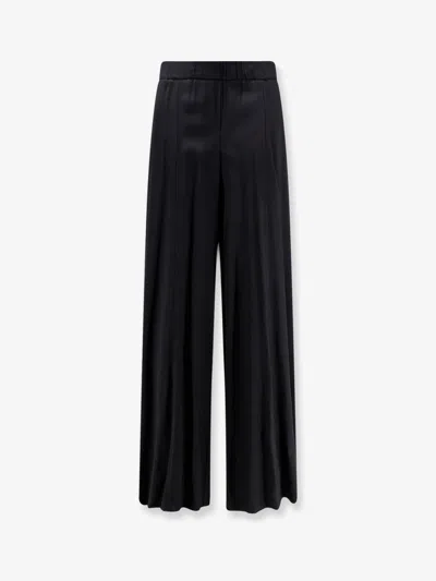 Nude Viscose Trousers In Black