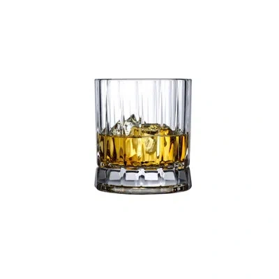 Nude Wayne Set Of 4 Lead Free Crystal Whisky Glasses In Clear