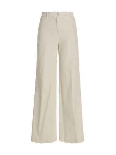 NUDE WHITE WIDE LEG JEANS