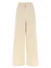 Nude High-waisted Wide Leg Jeans