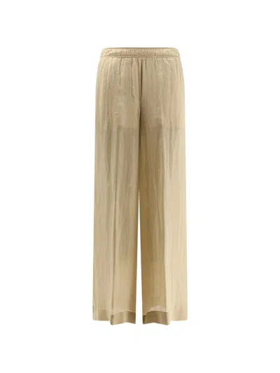 Nude Wide-leg Elasticated-waistband Trousers In Brown
