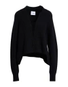 Nude Woman Cardigan Black Size 8 Virgin Wool